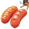 PROKEl Hot Dog Chew Toy for Dogs with Aggressive Chewing Behavior