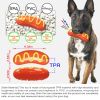 PROKEl Hot Dog Chew Toy for Dogs with Aggressive Chewing Behavior