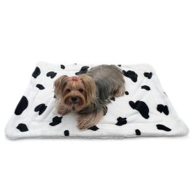Ultra Plush Moo Cow Blanket (Color: White, Size: 50" x 30")