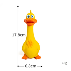 Adorable Duck-Shaped Squeaky Toy for Dogs to Combat Boredom (Option: Yellow)