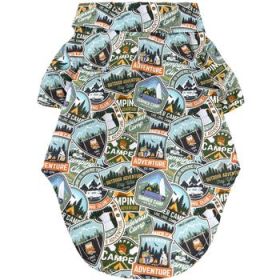 Hawaiian Camp Shirt - Camping Adventure (Option: XX-Small)