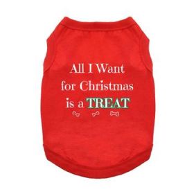 All I Want For Christmas Dog Shirt - Red (Option: Small)