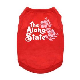 The Aloha State Dog Shirt - Red (Option: X-Large)