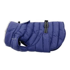 Alpine Extreme Weather Puffer Coat (Color: Navy Blue, Size: Small)