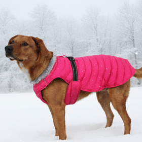 Alpine Extreme Weather Puffer Coat (Color: Pink Peacock, Size: 3X-Large)