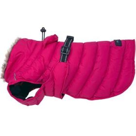 Alpine Extreme Weather Puffer Coat (Color: Pink Peacock, Size: Small)