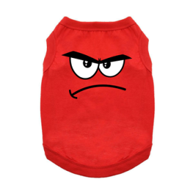 Angry Face Dog Shirt (Size: X-Small)