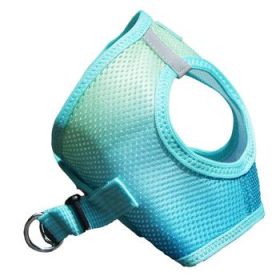 American River Choke Free Dog Harness Ombre Collection (Color: Aruba Blue, Size: 2X-Large)