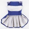 Blue Gingham Dress with Matching Leash