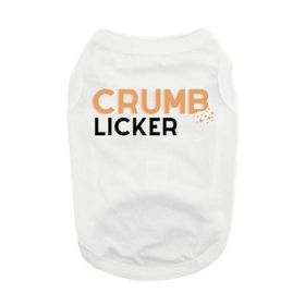 Crumb Licker Dog Shirt - White (Option: Small)