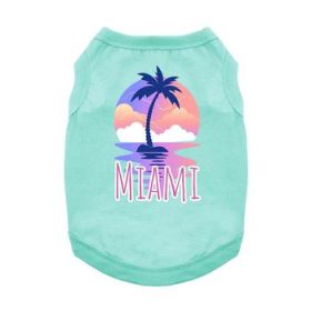 Miami Dog Shirt - Teal (Option: 3X-Large)