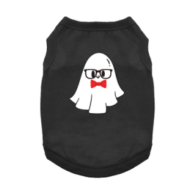 Nerdy Ghost Dog Shirt - Jet Black (Option: X-Large)