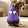 Nervous Face Dog Shirt - Ultra Violet