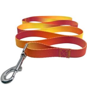 American River Ombre Leash (Color: Raspberry Pink and Orange, Size: 5/8 inches wide x 4 feet long)