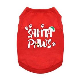 Santa Paws Dog Shirt - Red (Option: Large)