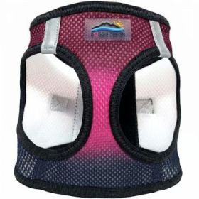 American River Choke Free Dog Harness Ombre Collection (Color: Sunset Pink, Size: X-Small)