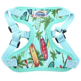 Cool Mesh Dog Harness with Leash - Surfboards and Palms (Option: Small)