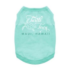 Turtle Town Maui, HI Dog Shirt - Teal (Option: X-Large)
