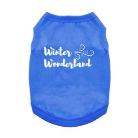 Winter Wonderland Dog Shirt - Blue (Option: X-Small)